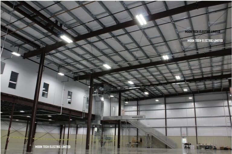 Warehouse Lightening Installation After Picture Toronto | Moon Tech Electric